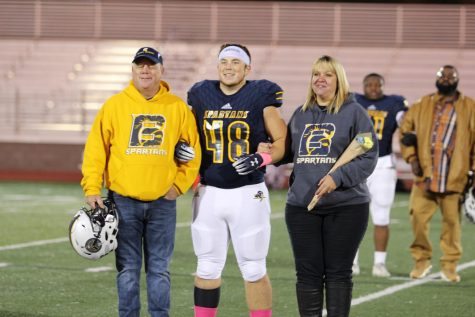 Battle celebrates senior night