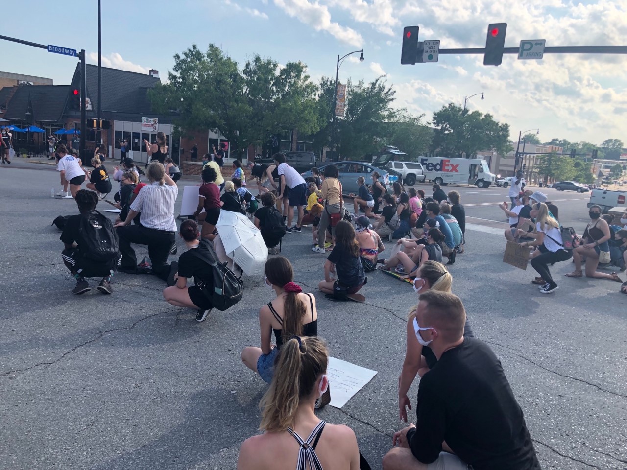 Students attend BLM protests