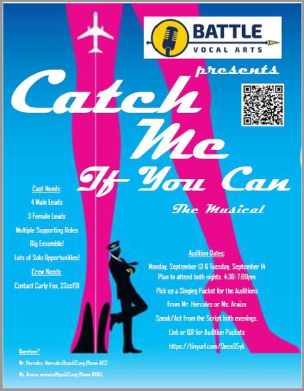 catch me if you can musical logo