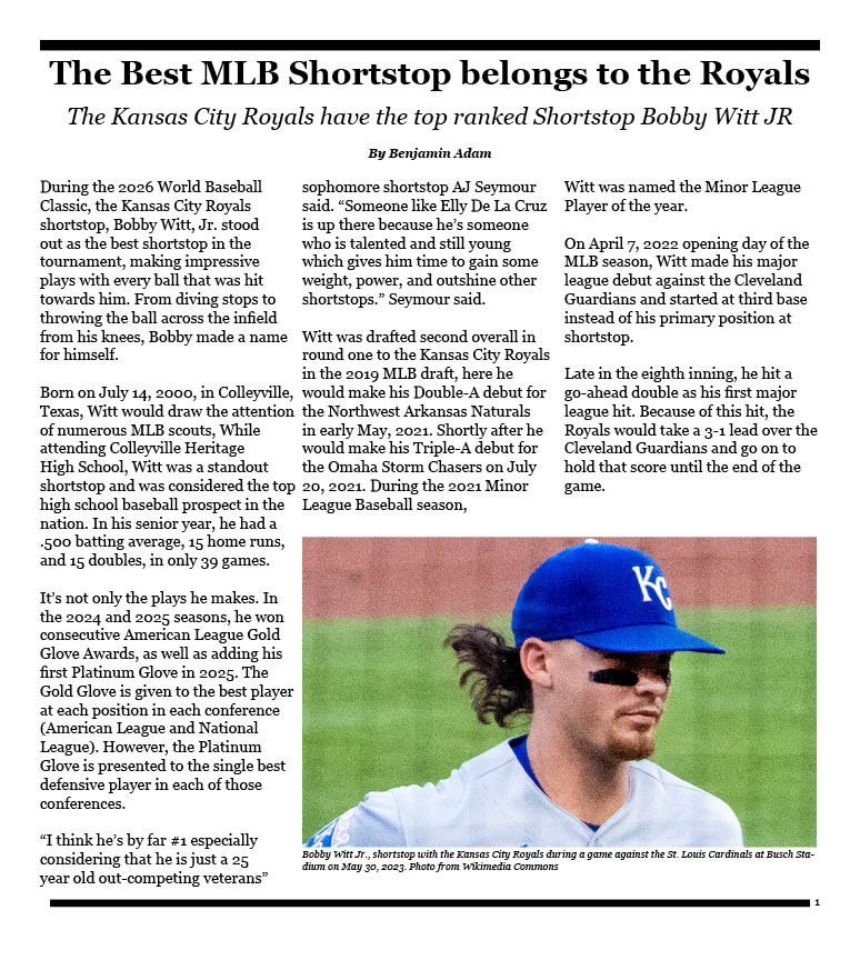 The Best MLB Shortstop belongs to the Royals